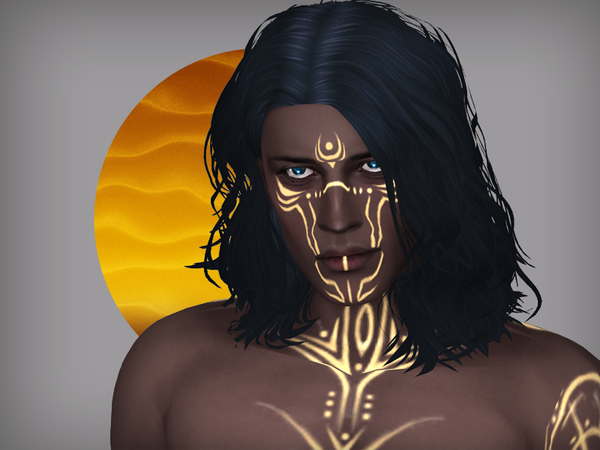 Sims 4 Cosmic Dune M tattoo by WistfulCastle at TSR