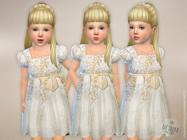 Sims 4 Elara Dress by lillka at TSR