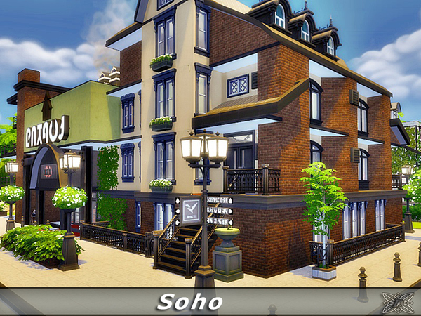 Sims 4 Soho house by Danuta720 at TSR