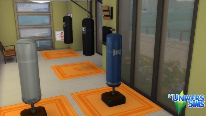 Sims 4 FitSims gym by Falco at L’UniverSims