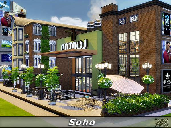 Sims 4 Soho house by Danuta720 at TSR