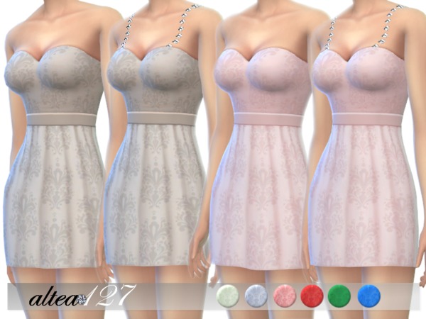 Sims 4 Soft love mini dress by altea127 at TSR