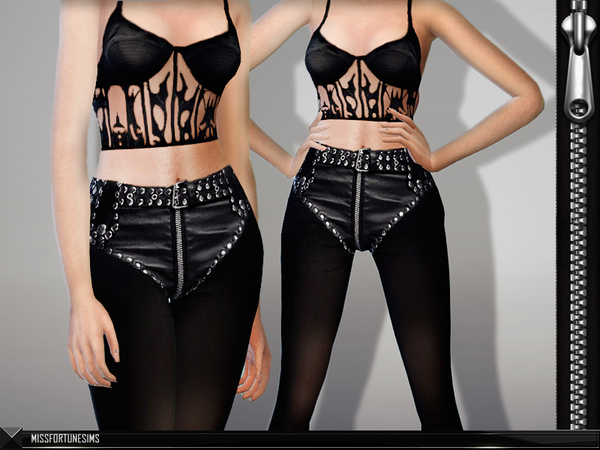 Sims 4 MFS Sienna Pants by MissFortune at TSR