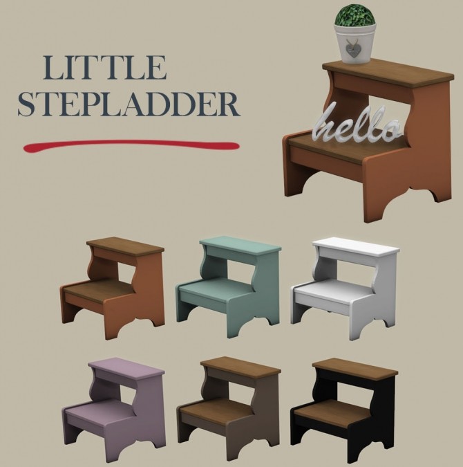 Sims 4 Little Stepladder at Leo Sims