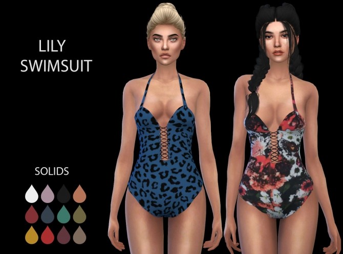 Sims 4 Lily Swimsuit at Leo Sims