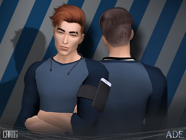 Sims 4 Craig hair by Ade Darma at TSR
