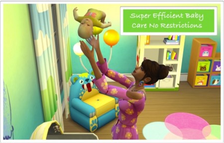 No Restrictions for Super Efficient Baby Care by zafisims at Mod The Sims
