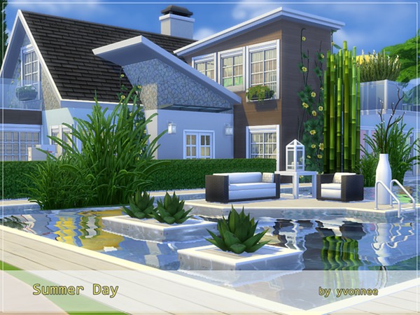 Sims 4 Summer Day Family House by yvonnee at TSR