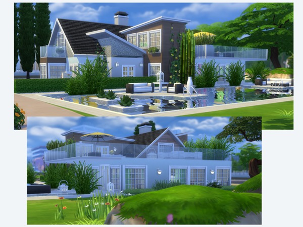Sims 4 Summer Day Family House by yvonnee at TSR