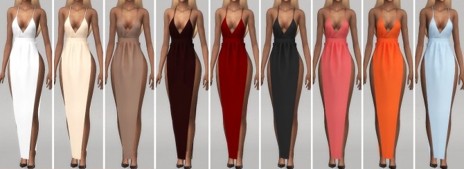 Sims 4 Aquaria Dress at NOVA