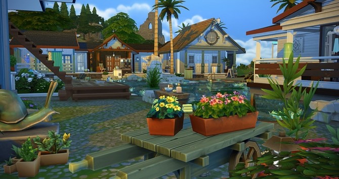 Sims 4 Une Part de Paradis pool at Simsontherope