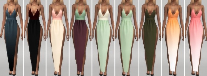 Aquaria Dress at NOVA » Sims 4 Updates
