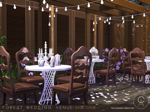Sims 4 Forest Wedding Venue by Pralinesims at TSR
