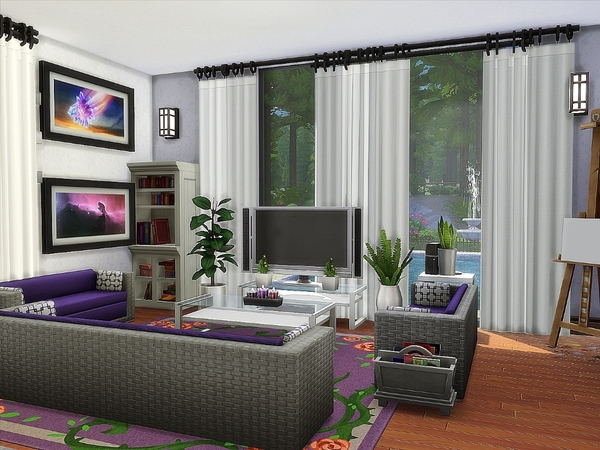Sims 4 KSANDRA villa by Nessca at TSR