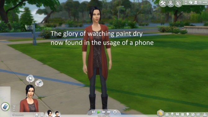 Sims 4 Phone Animation Replaced with Listening Animation by Triplis at Mod The Sims