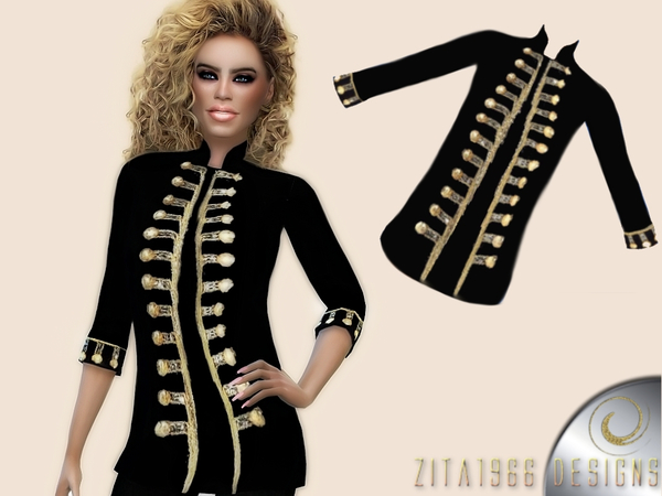 Sims 4 Sandton Jacket by ZitaRossouw at TSR