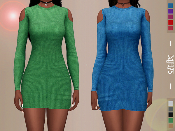 Sims 4 Stand Out Dress by Margeh 75 at TSR