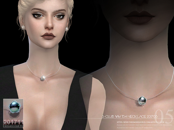 Sims 4 Necklace F 201705 by S Club WM at TSR