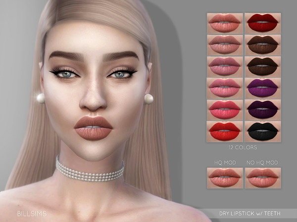 Sims 4 Dry Lipstick with Teeth by Bill Sims at TSR