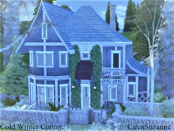 Sims 4 Cold Winter Cottage by circasuzanne at TSR