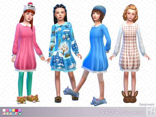 Sims 4 manueaPinny Nadia dress by nueajaa at TSR