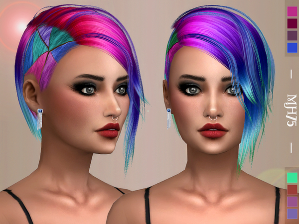 Sims 4 Unicorn Hair Retexture by Margeh 75 at TSR
