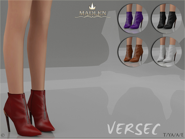 Sims 4 Madlen Versec Boots by MJ95 at TSR