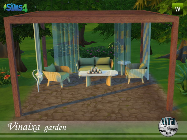 Sims 4 Vinaixa garden set by xyra33 at TSR