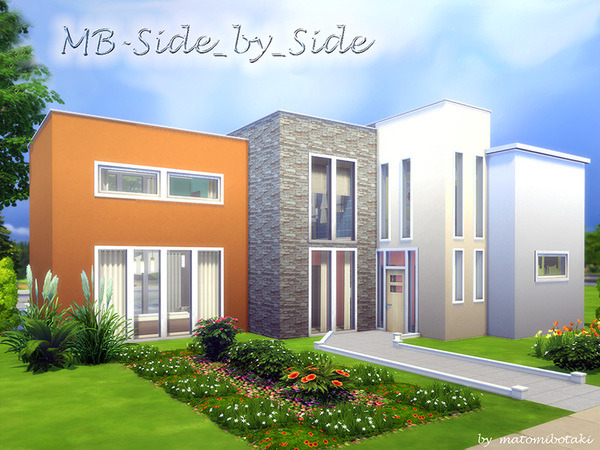 Sims 4 Side by Side home by matomibotaki at TSR