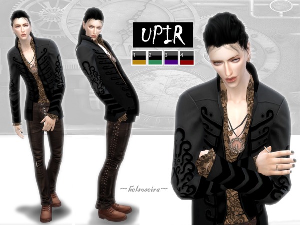 Sims 4 Steampunk Male Jacket by Helsoseira at TSR