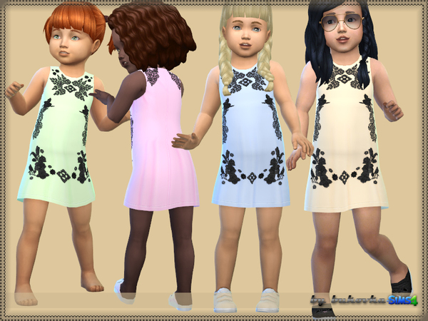 Sims 4 Dress Lace Element by bukovka at TSR