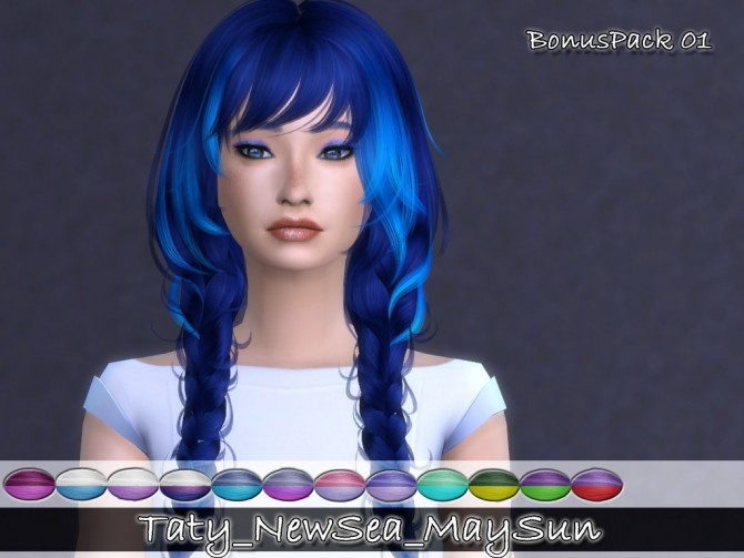Sims 4 Newseas Maysun hair recolors at Taty – Eámanë Palantír
