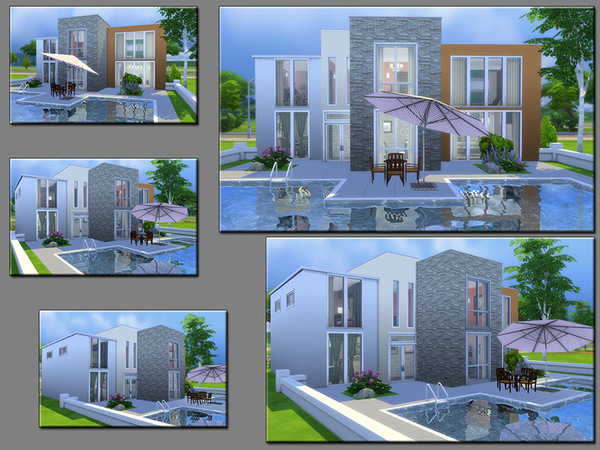 Sims 4 Side by Side home by matomibotaki at TSR