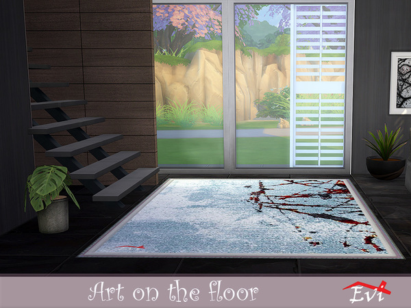Sims 4 Art on the floor rugs by evi at TSR