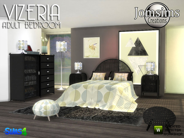 Sims 4 Vizeria bedroom by jomsims at TSR