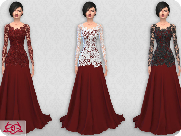 Sims 4 Wedding Dress 10 by Colores Urbanos at TSR