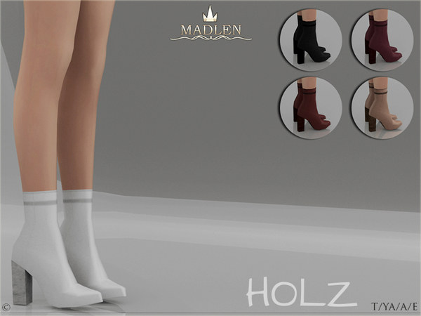 Sims 4 Madlen Holz Boots by MJ95 at TSR