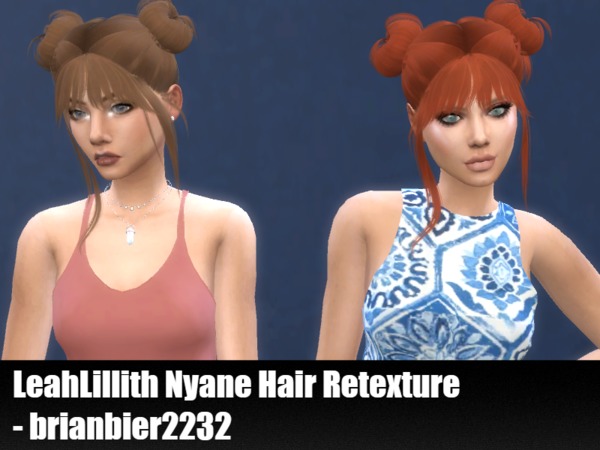 Sims 4 LeahLillith Nyane Hair Retexture by brian.bier at TSR