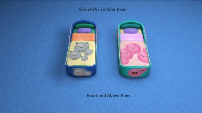 Sims 4 Toddler Slimeriffic Beds by Snowhaze at Mod The Sims