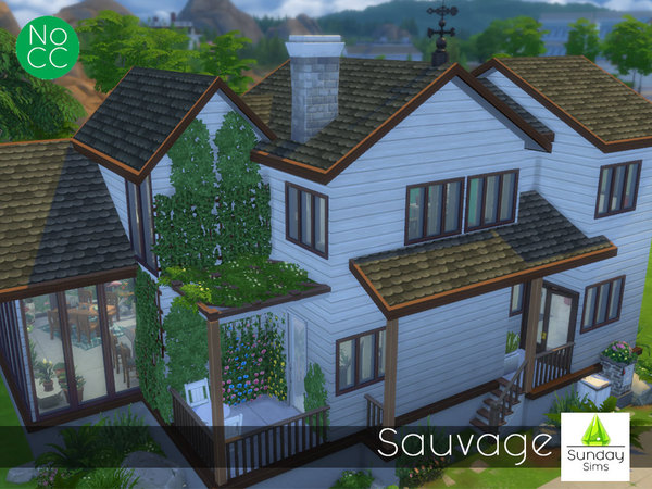 Sims 4 Sauvage house by SundaysimsSA at TSR