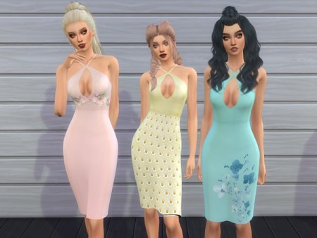 Bill Sims’s Pastel Dress recolors by Kitena at TSR