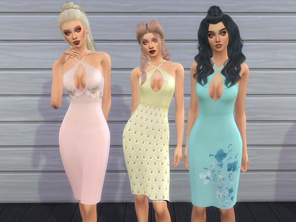 Sims 4 Bill Simss Pastel Dress recolors by Kitena at TSR