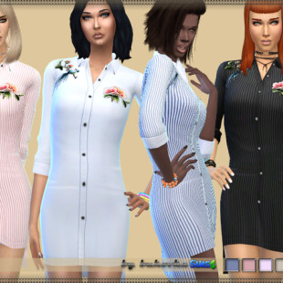 113 Desislava dress by sims2fanbg at TSR » Sims 4 Updates