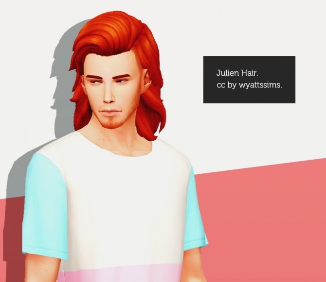 Sims 4 JULIEN HAIR at Wyatts Sims