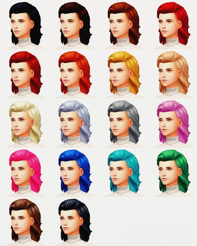 Sims 4 JULIEN HAIR at Wyatts Sims