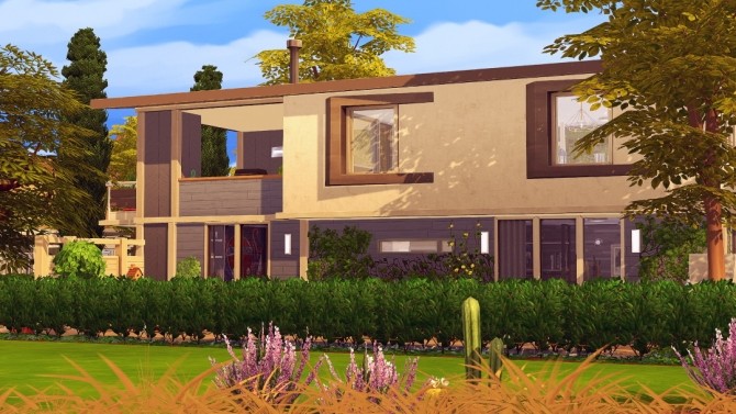 Sims 4 Barrett modern home at Jenba Sims