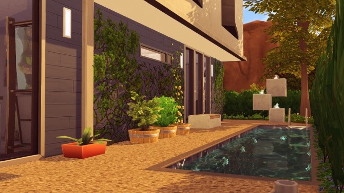 Sims 4 Barrett modern home at Jenba Sims