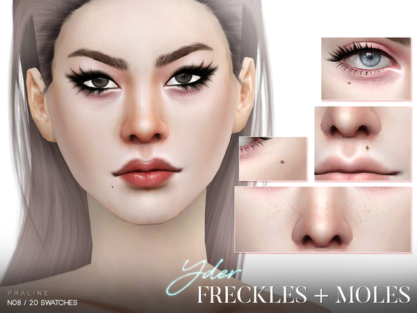 Sims 4 Yder Freckles + Moles N08 by Pralinesims at TSR
