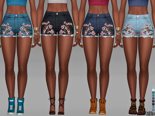Sims 4 Kyla Shorts by Margeh 75 at TSR