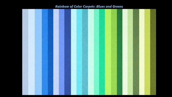 Sims 4 A Rainbow of Color Carpets by Snowhaze at Mod The Sims